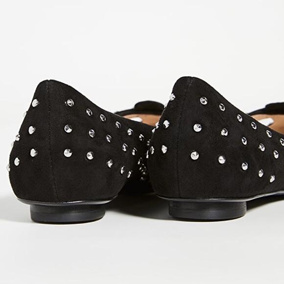 MARC JACOBS The Studded Mouse Signature Suede Ballet Flats Shoes - Picture 5 of 15